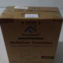 Favoyard Outdoor Seat Cushion Set 19 x 19 Inch Waterproof & Fade Resistant Patio Furniture Cushions with Removable Cover Deep Seat & Back Cushion with Handle and Adjustable Straps for Chair Sofa Couch (Beige)