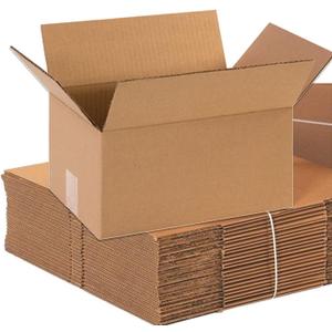 BOX USA Shipping Boxes Medium 12"L x 8"W x 6"H 25-Pack - Corrugated Cardboard Box for Moving, Mailing, Packing, Packaging and Storage