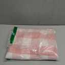 DII Buffalo Check Collection, Classic Farmhouse Tablecloth, 60 x 84, Pink & White