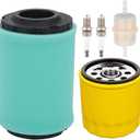 32 083 13-s Air Filter for Kohler 7000 Series with 52 050 02 oil filter for Kohler KT725 KT735 KT740 KT745 KT735-745 PRO, EKT740-EKT750 22HP-26HP Lawn Mower (Come With Oil Filter)