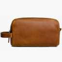 Leather Men's Travel Toiletry Bag, Travel Bathroom Bag Men's Shaving Kit Travel Kit Small Bags for Men Shaving Bag for Travel Accessories