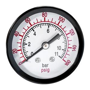 Beduan Air Pressure Gauge for Air Compressor 2" Dial Center Back Mount, 1/4" NPT,0-160 Psi