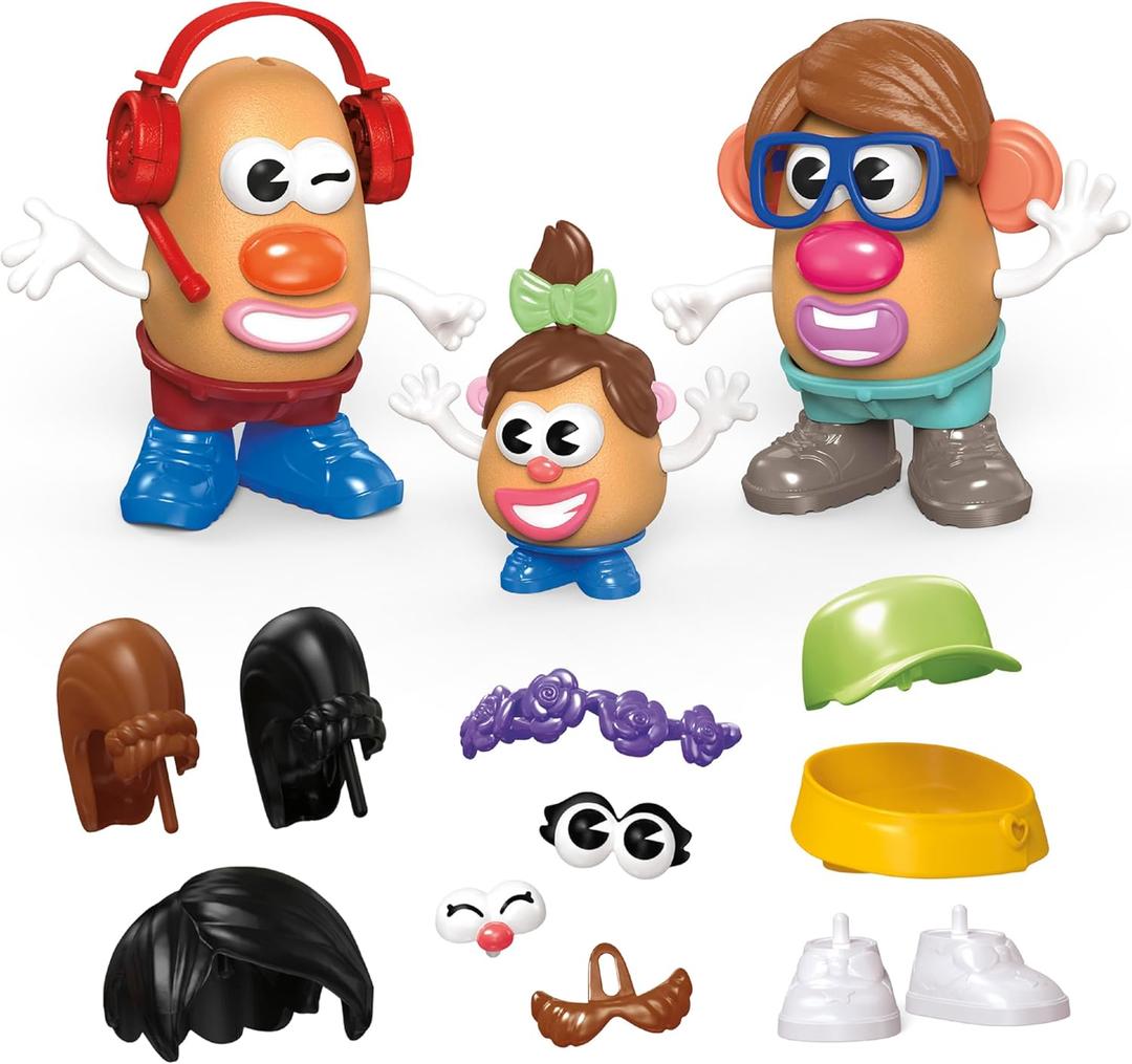 Potato Head Create Your Family Set with 44 Parts and Pieces, Creative Toddler and Preschool Toys for 2 Year Old Girls and Boys and Up 