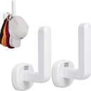 Suction Cup Hat Racks 2Pcs Baseball Cap Organizers for Closet Door Wall Reusable White Hat Holder Hanger Storage and Organization