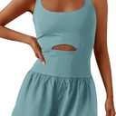 ReachMe Womens Running Onesie Workout Rompers Athletic Romper One Piece Outfits Exercise Jumpsuits Gym Yoga Clothes, Small, Sage