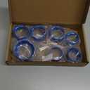 Hoolcar Headlight & Air Conditioner Switch Knob Cover Aluminum Alloy Center Console Switch Knob Cover Compatible with 2018-2025 Dodge Ram, Interior Accessories, Blue, 7PCs