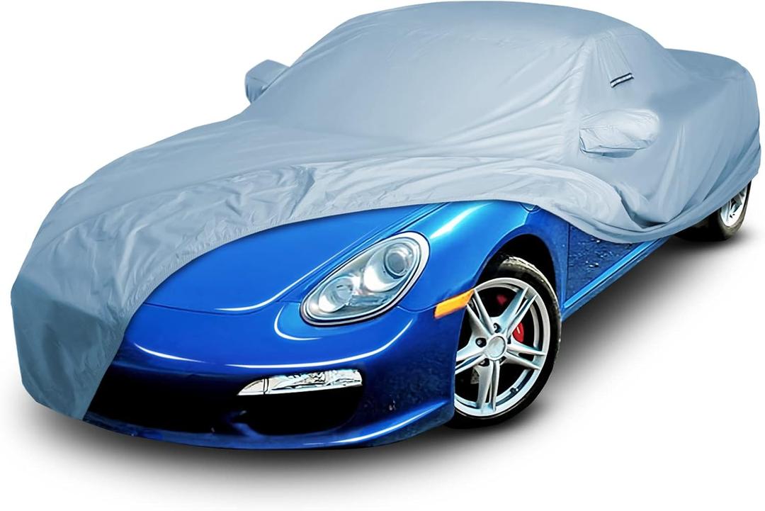 iCarCover Custom Car Cover for 1997-2016 Porsche Boxster Waterproof All Weather Rain Snow UV Sun Hail Protector for Automobiles, Automotive Accessories Full Exterior Indoor Outdoor Car Cover (1-Tone (Solid Gray))
