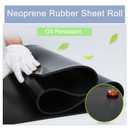 Nisorpa Neoprene Rubber Sheet Roll 3.3x9.8 ft 1/8'' Rubber Roll Rubber Garage Floor Mat Flooring Roll Insulated Heatproof Oil Resistant Cushioning of Anti-Vibration for Gasket Material Sealing