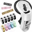 Embossing Label Maker, Scrapbook Supplies Junk Journal Kit, Vintage Embossed Label Maker Machine with 10-Roll Color 3D Tapes, Retro Manual Embosser for Home DIY Crafts & Scrapbooking, Omega-S