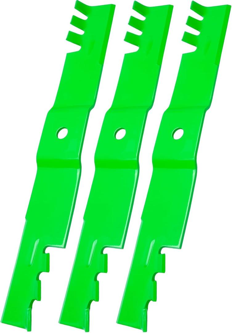 02005019-X (Toothed Mulching) Mower Blades, 942-04415 Mulching Blades Fit for Cub Cad et 60" Deck-Compatible with Cub Ca det Z-Force L60 LE60 LX60 LZ60 SX60 SZ60 PRO Z 100 160-L