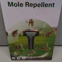 4 Pack Solar Powered Mole Repellent, Ultrasonic Pest Repeller, Gopher, Mole, Snake, Mouse, Rodent Deterrent, Waterproof Pest Control for Lawn Garden Yard Outdoor, Safe, Eco-Friendly