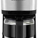 Elite Gourmet EHC9420 Automatic 5-Cup Brew & Drip Coffee Maker with Pause N Serve Reusable Filter, On/Off Switch, Water Level Indicator