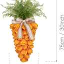 KI Store Tulip Carrot Wreath Orange Carrot Swag Easter Door Decoration Spring Decor for Door Window