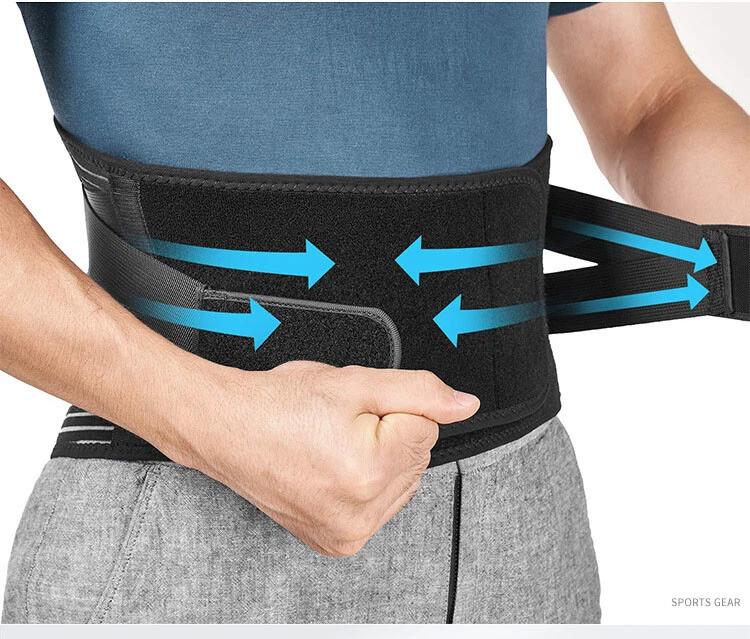 Adult Unisex Back Brace With Stays For Lower Back Pain Relief Lift Lumbar Suppor