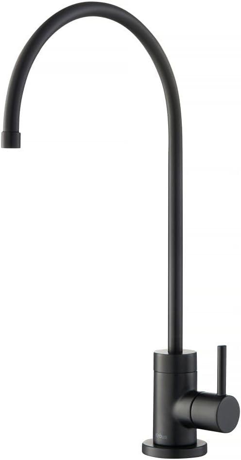 KRAUS Purita 100% Lead-Free Kitchen Water Filter Faucet in Matte Black, FF-100MB