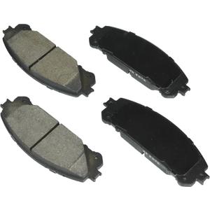 BOSCH BE1324H Blue Ceramic Disc Brake Pad Set w/Hardware - Compatible with Select Lexus NX200t, NX250, NX300/300h, NX350/350h, RX350/350L, RX450h; Toyota Camry, Highlander, RAV4, Sienna + More; FRONT