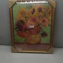 Gold 16x20 Picture Frame with Mat, Vintage Wood Photo Frame for Real Glass, Matted 11x14 or 16 x 20 Photos, Easy Photo Changes, Wall Hanging, Antique Ornate Wall Art