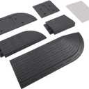 Door Threshold Ramp, for DJI for ROMO S/A/P Robot Vacuum Cleaners, Anti-Slip Grooved Transition Ramp for Wheelchairs, Scooters & Entryways