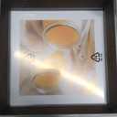 5x5 Gray Square Picture Frame 5x5 Resin Photo Frame Wall and Desktop Display Picture Frame, Plexiglass