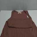 QINSEN Womens Open Back Tennis Dress Sleeveless Built in Shorts Golf Athletic Dress with Pockets Size M/L
