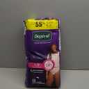 Depend Night Defense Adult Diapers, Incontinence & Postpartum Bladder Leak Underwear for Women, Disposable, Overnight, Large, Blush, 22 Count,