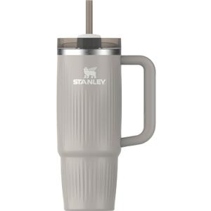 STANLEY Quencher H2.0 Tumbler with Handle and Straw 30 oz | Flowstate 3-Position Lid | Cup Holder Compatible for Travel | Insulated Stainless Steel Cup | BPA-Free | Fluted Ash Gloss