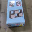 Whitmor Deluxe 6 Cube Organizer with 3 Fabric Cubes, Espresso