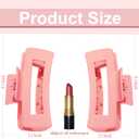 18 Pack Hair Claw Clips,Hair Clips For Women,Large Hair Claw Clips For Thick Hair,Nonslip Matte Hair Clips Hair Accessories Women Girl Birthday Christmas Gift (18 Pack Pink)