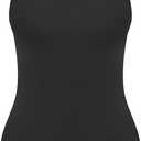 Retro Criss Cross Back Onepiece Swimsuit, Adjustable Strap Swimwear 2XL