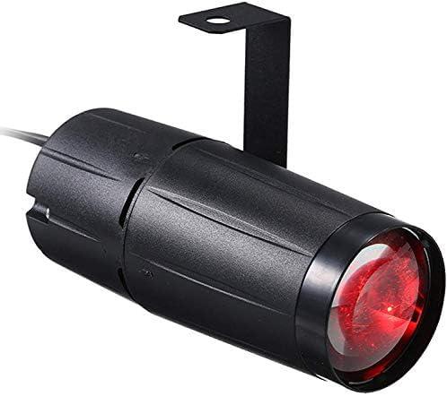 Lixada Pinspot Light 10W LED Spot Stage Lighting Fixture for Family Party Home Decoration Bar Club Pub DJ Show Concert Wedding - Red