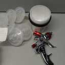 HVLP Spray Gun with 1.4/ 1.7/ 2mm Nozzles Automotive Paint Sprayer with Air Compressor Regulator 10pcs 600cc Mixing Cup