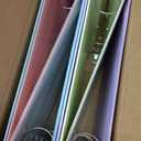 4 Pack Extra Durable 3 Ring Binders 1 Inch, Sooez 1” Three Ring Binder, Eco-Friendly & PVC Free, Customizable Clear View Cover for Letter Size 8.5 x 11'' Paper, Pastels School Office Supplies for Girl