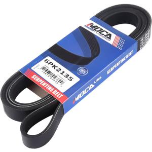 6PK2135 Serpentine Belt fit 05-07 for Ford Five Hundred 3L, 05-17 for Honda Odyssey 3.5L, 07-13 for Acura MDX 3.7L, 06-10 for Chrysler 300 2.7L, 06-10 for Dodge Charger 2.7L