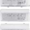 New Upgraded 2pcs W10515057 & 1pc W10515058 LED Light Set with Conical Lens and Frame for Whirlpool Refrigerator Light, Kenmore, Maytag, KitchenAid, Refrigerator,3PCS in One