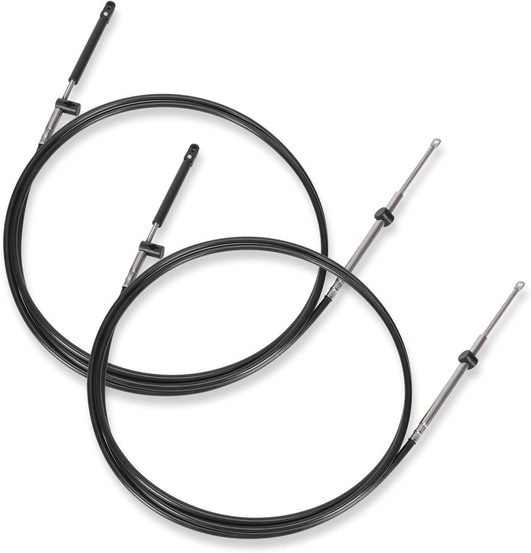 2pcs Boat Throttle and Shift Cables Compatible with Mercury MerCruiser Marine Force Outboard Engine 600A/4000 Series Controller(Gen 1/CC179xx, Gen2/CC189xx)