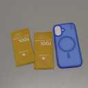 Miracase Magnetic Series for iPhone 16 Case [Compatible with MagSafe] [with 2X Screen Protectors] Military-Grade Protection, Anti-Fingerprint, Slim Phone Case for iPhone 16 6.1 inch - Blue