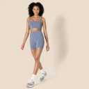 Amazon Essentials Women's Active FormFlex Buttery Soft Light Support Sweetheart Neck Yoga Sports Bra (Large)