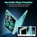 Hekodonk for Galaxy Z Fold 7 Case,[Compatible with MagSafe][Glow in The Dark][Front Screen Protector][Stand][Hinge Protection],Slim Fit for Women Girls for Samsung Galaxy Z Fold 7, Green