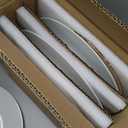 Famiware Milkyway Plates and Bowls Set, 18 Pieces Dinnerware Sets, Dishes Set for 6, White