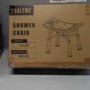 Heavy Duty Shower Chair for Inside Shower, Height Adjustable Shower Seat, Tool-Free Assembly Tub Chair, Handicap Shower Bench, Bath Stool for Senior, Elderly & Adults