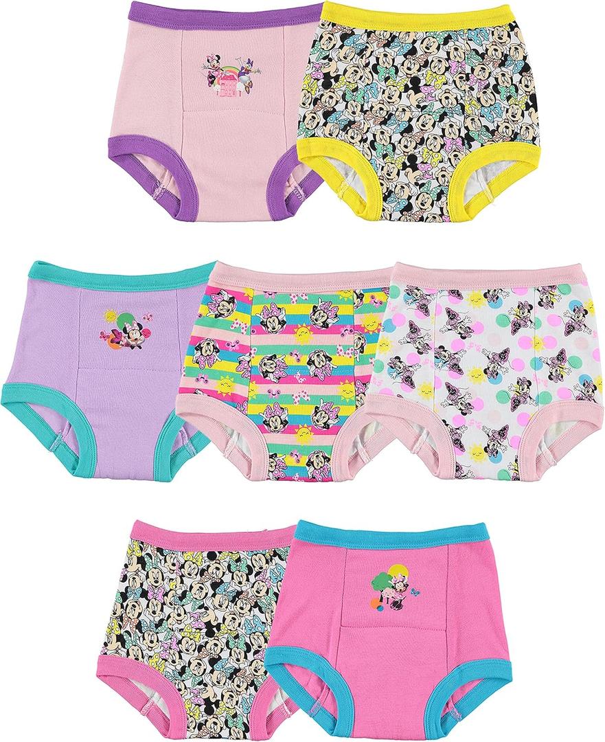 Disney Girls Minnie Mouse Potty Training Pants and Starter Kit with Stickers & Tracking Chart in Sizes 18m, 2t, 3t, 4t (3T)
