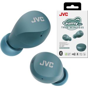 JVC Compact and Lightweight Gumy Mini True Wireless Earbuds Headphones, Long Battery Life (up to 23 Hours), Sound with Neodymium Magnet Driver, Water Resistance (IPX4) - HAA6TZ (Green)