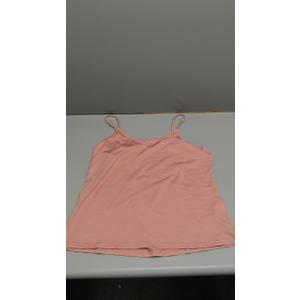 Womens Satin Cami Top V Neck Silk Camisole Tank Top Spaghetti Strap Racerback Camis Blouse Shirt (Medium, Pink)