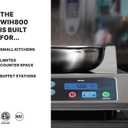 Waring Commercial Induction Cooktop, Step-Up-Range, 2 Independent 11" x 11" Ceramic Glass Cooking Surface, 12 Power Settings, Up to 500°F, for Professional Kitchens & Restaurants, 120V, WIH800, One Size