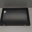 Siveit Ring Display Case Organizer Box with Transparent Lid, Ring Holder Showcase For Store Display Jewelry Show Home, Ring Organizer For Jewelry Rings, Studs Earrings (100 Slot, Black)