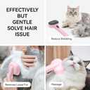 Aumuca Cat Brushes for Indoor Cats, Cat Hair Brush for Shedding, Cat Brush for Long or Short Haired Cats, Cat Grooming Deshedding Brush for Dog Kitten Horse Massage Removes Loose Fur
