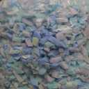 10lbs Shredded Memory Foam Filling, Blue and White Bean Bag Filler, Soft Pillow Stuffing Refill for Couch, Cushion, Dog Bed, Pouf, Arts and Crafts