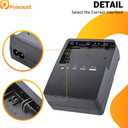 LP-E6 Charger for Canon LC-E6 LC-E6E LC-E6N LP-E6NH Battery EOS 90D 80D 70D 60D 60DA / 7D 6D 5D Mark II 5D Mark III 6D 5D Mark IV / 5Ds 5DSR EOSR1 R5 R5C R6 R7 / R5 R6 Mark II Cameras Power