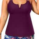 Daci Women's Plus Size Tankini Swimsuit - Two Piece Bathing Suit with Shorts Tummy Control Swimwear with V-Wire 2025