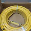 CSST Corrugated Stainless Steel Tubing 100 Ft 1/2" Flexible Natural Gas Line Pipe Propane Conversion Kit Grill Hose with Male Adapter Fittings